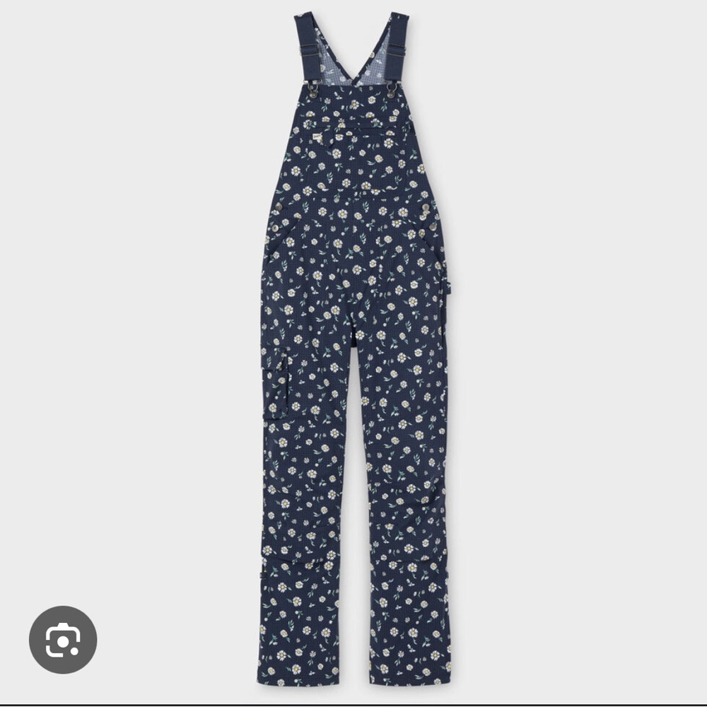 Floral Print Women's Overalls